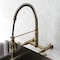 Gourmetier GS1243AL Two-Handle Wall-Mount Pull-Down Sprayer Kitchen Faucet, Antique Brass GS1243AL - alternate 6